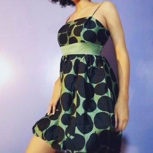 NWOT Juicy Couture XS Green Pear Print Dress
